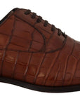 Dolce & Gabbana Elegant Exotic Crocodile Leather Formal Shoes
