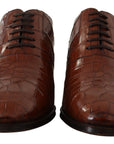 Dolce & Gabbana Elegant Exotic Crocodile Leather Formal Shoes