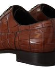 Dolce & Gabbana Elegant Exotic Crocodile Leather Formal Shoes