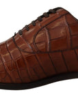 Dolce & Gabbana Elegant Exotic Crocodile Leather Formal Shoes