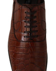 Dolce & Gabbana Elegant Exotic Crocodile Leather Formal Shoes