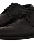 Dolce & Gabbana Exotic Leather Formal Lace-Up Shoes