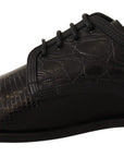 Dolce & Gabbana Exotic Leather Formal Lace-Up Shoes