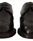 Dolce & Gabbana Elegant Black Derby Dress Shoes