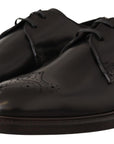 Dolce & Gabbana Elegant Black Derby Dress Shoes