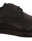Dolce & Gabbana Elegant Black Derby Dress Shoes