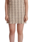 Dolce & Gabbana Chic Checkered Shift Mini Dress