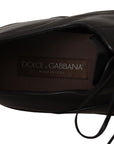 Dolce & Gabbana Elegant Black Leather Derby Formal Shoes