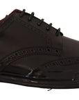 Dolce & Gabbana Elegant Calfskin Derby Oxford Wingtips