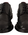 Dolce & Gabbana Elegant Calfskin Derby Oxford Wingtips