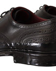 Dolce & Gabbana Elegant Calfskin Derby Oxford Wingtips