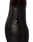Dolce & Gabbana Elegant Calfskin Derby Oxford Wingtips