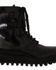 Dolce & Gabbana Elegant Black Leather Ankle Boots