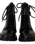 Dolce & Gabbana Elegant Black Leather Ankle Boots