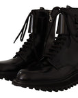 Dolce & Gabbana Elegant Black Leather Ankle Boots