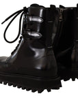 Dolce & Gabbana Elegant Black Leather Ankle Boots