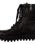 Dolce & Gabbana Elegant Black Leather Ankle Boots