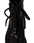 Dolce & Gabbana Elegant Black Leather Ankle Boots