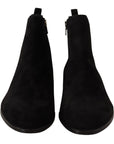 Dolce & Gabbana Elegant Suede Leather Chelsea Boots