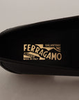 Salvatore Ferragamo Elegant Black Calf Leather Loafers