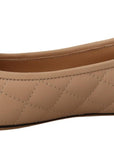 Salvatore Ferragamo Elegant Quilted Leather Flats - Chic Dual-Tone Design