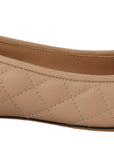 Salvatore Ferragamo Elegant Quilted Leather Flats - Chic Dual-Tone Design
