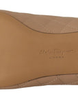 Salvatore Ferragamo Elegant Quilted Leather Flats - Chic Dual-Tone Design