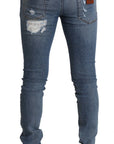 Dolce & Gabbana Elegant Light Blue Skinny Denim Pants