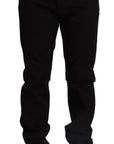 Dolce & Gabbana Elegant Skinny Black Cotton Pants