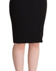 Dolce & Gabbana Chic High Waist Pencil Skirt in Black