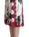 Dolce & Gabbana Elegant Floral A-Line Midi Skirt