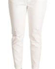 Dolce & Gabbana Elegant White Skinny Denim Jeans