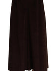 Dolce & Gabbana Chic Bordeaux High-Waisted Corduroy Pants
