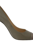 Jimmy Choo Elegant Pebble Green Pointed Toe Pumps