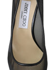 Jimmy Choo Elegant Black Mesh Crystal Pumps