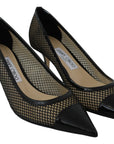 Jimmy Choo Chic Patent Mesh Pointed Pumps