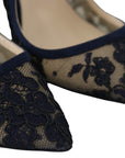 Jimmy Choo Navy Lancer Leather Pumps Elegance Unleashed