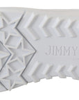 Jimmy Choo Elegant White Leather Sneakers