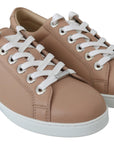 Jimmy Choo Powder Pink Nappa Leather Sneakers