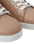 Jimmy Choo Powder Pink Nappa Leather Sneakers