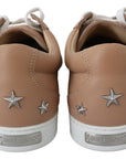 Jimmy Choo Powder Pink Nappa Leather Sneakers
