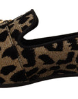 Dolce & Gabbana Elegant Leopard Crystal Gem Loafers