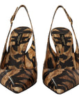 Dolce & Gabbana Tiger Pattern Slingback Heels Pumps