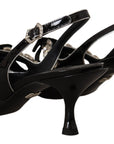 Dolce & Gabbana Elegant Crystal Slingback Heels Pump
