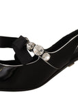 Dolce & Gabbana Elegant Crystal Slingback Heels Pump