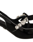 Dolce & Gabbana Elegant Crystal Slingback Heels Pump