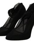 Dolce & Gabbana Elegant Black Stretch Socks Boots