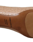 Dolce & Gabbana Elegant Beige Leather Pumps