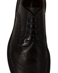 Dolce & Gabbana Elegant Purple Leather Derby Formal Shoes