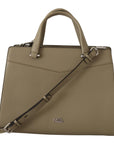 Karl Lagerfeld Enchanting Sage Green Leather Tote